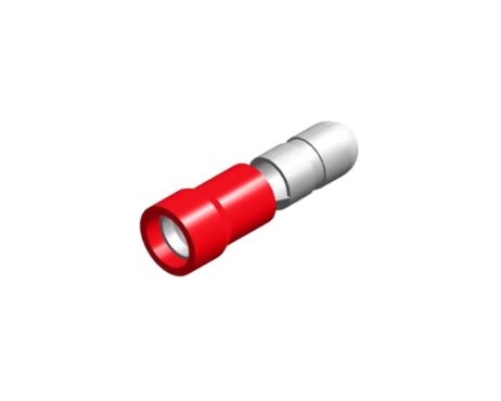 PVC round plug 4mm red 0.5-1.5mm² packaging 25 pieces