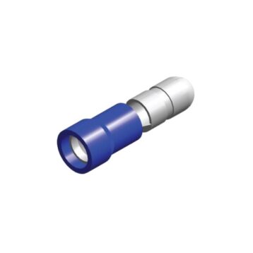 PVC round plug 5 mm blue 1.5-2.5 mm² packaging 25 pieces