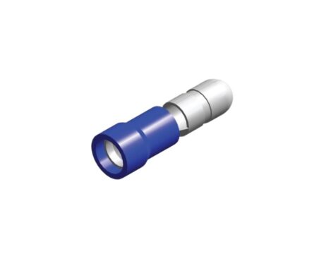 PVC round plug 5 mm blue 1.5-2.5 mm² packaging 25 pieces