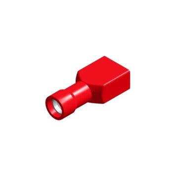 PVC sleeve 6.3X0.8 red 0.5 - 1.5mm² packaging 25 pieces
