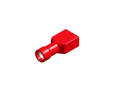PVC sleeve 6.3X0.8 red 0.5 - 1.5mm² packaging 25 pieces