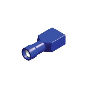 PVC huls 6.3X0.8 blauw 1,5 ~ 2,5mm² verpakking 25 stuks