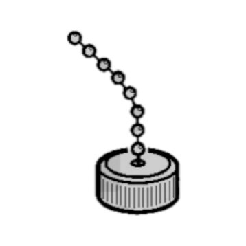 Volvo Penta cap for oil drain tube - 3853783