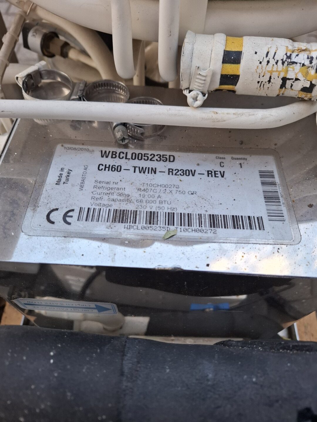 Webasto HCSC40/D 11.7kW Schiffs-Klimaanlage Chiller Umkehrbarer Flüssigkeitskühler (1+1) Heiz-/Kühlbetrieb – Bild 5