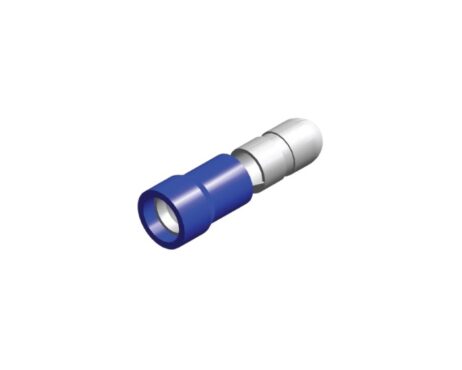 PVC round plug 5 mm blue 1.5-2.5 mm² packaging 100 pieces