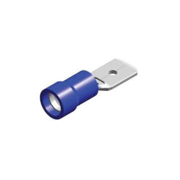 PVC flat plug 6.3X0.8 blue 1.5-2.5mm² packaging 100 pieces