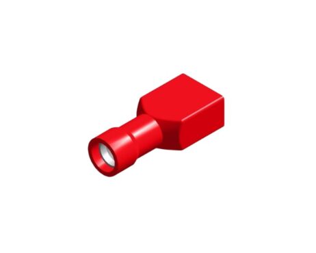 PVC huls 6.3X0.8 rood 0,5 - 1,5mm² verpakking 100 stuks