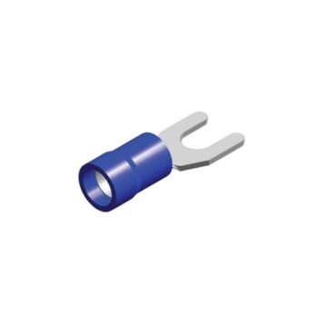 PVC fork tongue M3.5 blue 1.5-2.5 mm² packaging 100 pieces