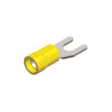 PVC fork tongue M6 yellow 4-6 mm² packaging 25 pieces
