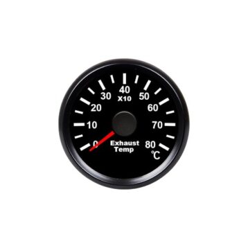 Uitlaattemperatuurmeter zwart 9-32V