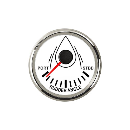 Roerstandmeter wit/rvs 9-32V ø52mm