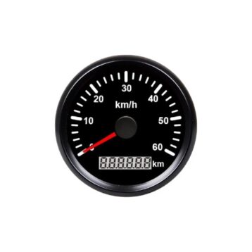 GPS snelheidsmeter zwart 0-60km/h 9-32V