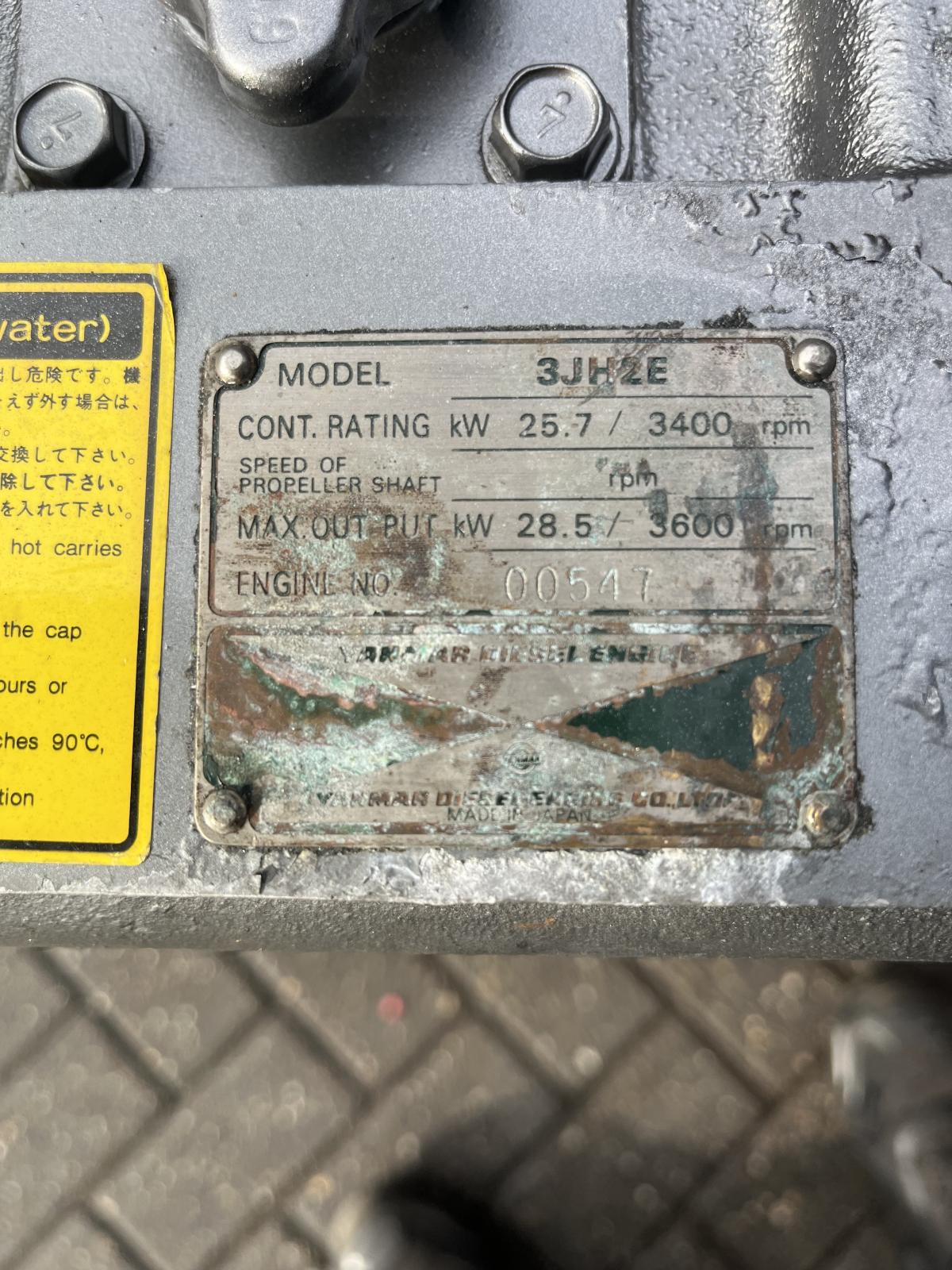 Yanmar 3JH2E 38 PS Schiffsmotor komplett mit Getriebe und Armaturenbrett – Bild 6