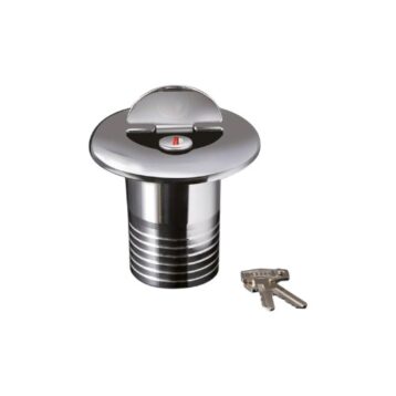 Messing dekdop fuel met slot 38mm