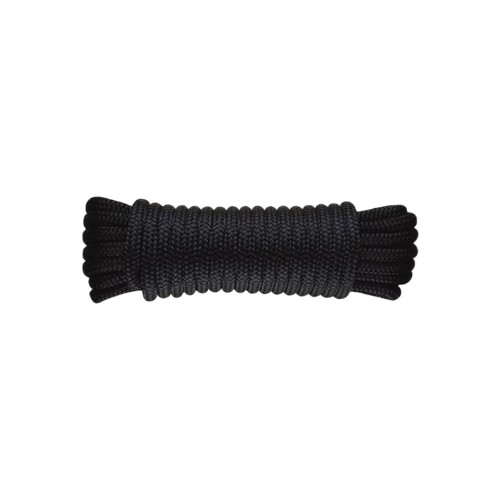 Polypropylene mooring line black 12mm 16 strings 10 meters
