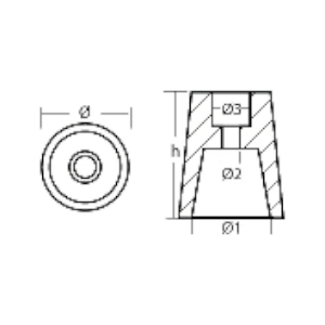 Radice anode conisch