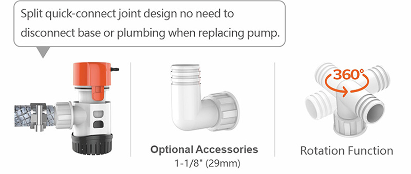 Bilgepomp 12V 7570 L/u – Dompelpomp 13A Serie - Afbeelding 5