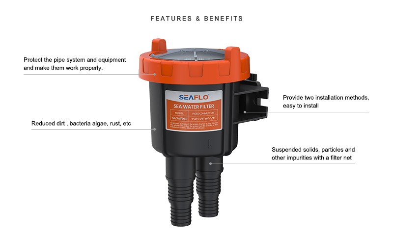 Wierfilter wierpot boot 25mm 32mm 38mm tot 200L binnenboordmotor - Afbeelding 3