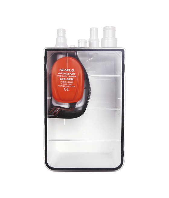 Douchepomp Box 12V 2840 L/u – Afvoerpomp Systeem boot of camper - Afbeelding 3