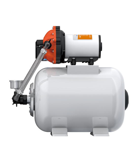 Drukwatersysteem hydrofoor met Drukvat 24V 18,9 L/min – 8L Set - Afbeelding 3