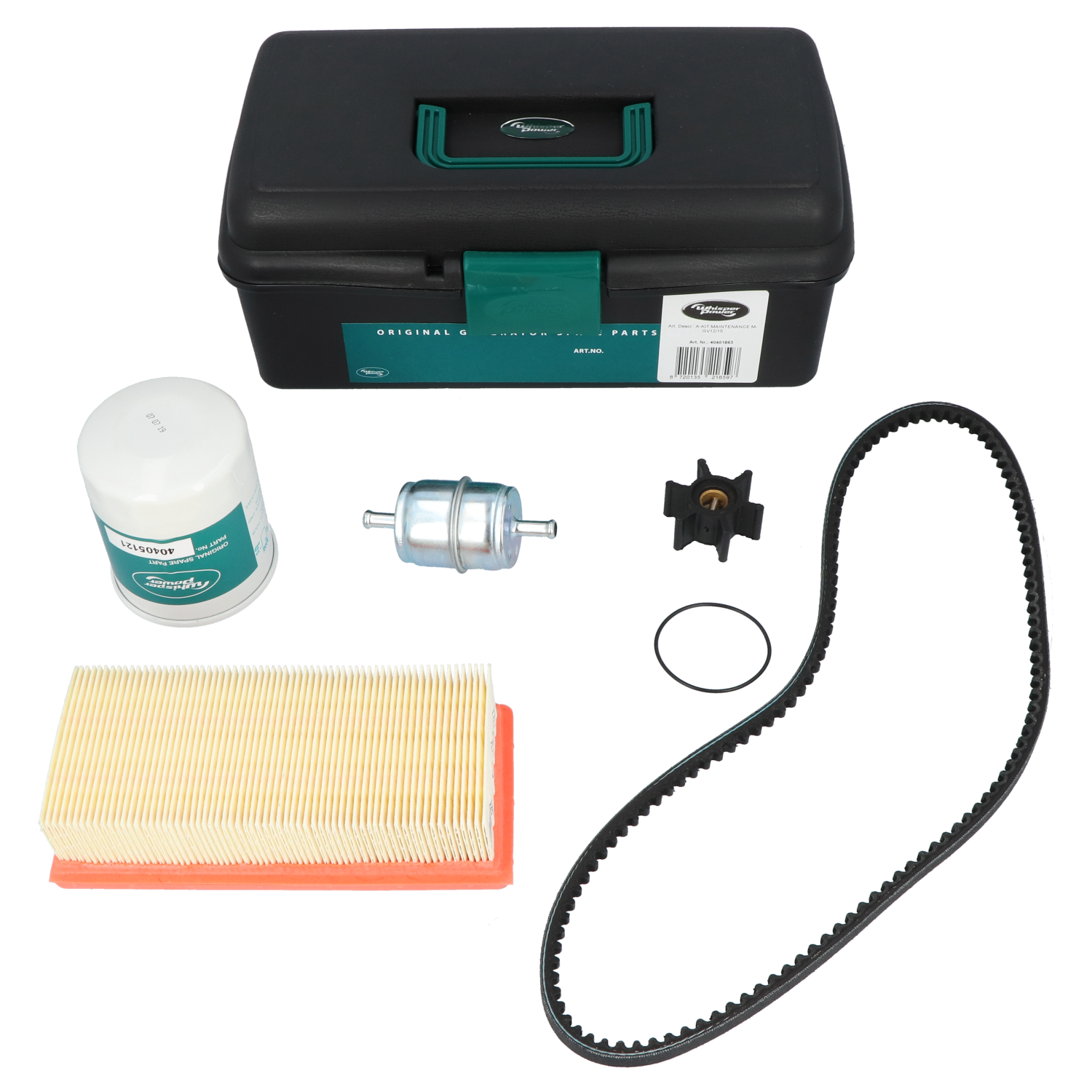 WhisperPower Piccolo 15, 18, GV3 PLUS, M-GV3 PLUS, and M-GV 15 small maintenance kit