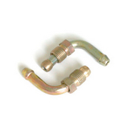 Schroef nippel 1/2-20UNF x 8mm slang slangpilaar haaks