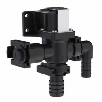 Magneetventiel toilet 24V met terugstroombeveiliging - anti hevel beveiliging