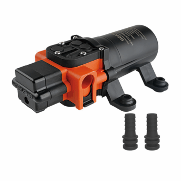 Membraanpomp 24V 5,6 L/min 2,8 bar – Compacte drinkwaterpomp met drukschakelaar