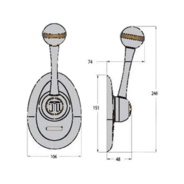 Morse side control CH2800 with switch (1)
