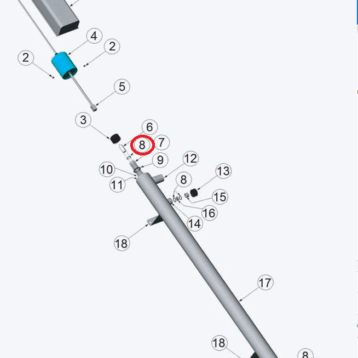 Wyckomar O-ring tbv Quartz sleeve UV1500   11-6  2-113
