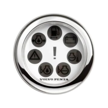 Volvo Penta alarminstrument 52 mm, wit - 874927