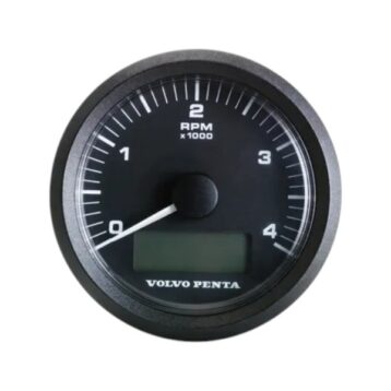 Volvo Penta Drehzahlmesser-Kit 110 mm, RPM 0-4000, schwarz - 21511178