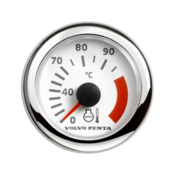 Volvo Penta coolant temperature gauge 0-120°C, white - 874921