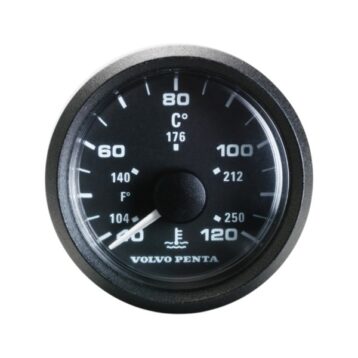 Volvo Penta koelvloeistof temperatuurmeter 52 mm 40-120°C - 23715849