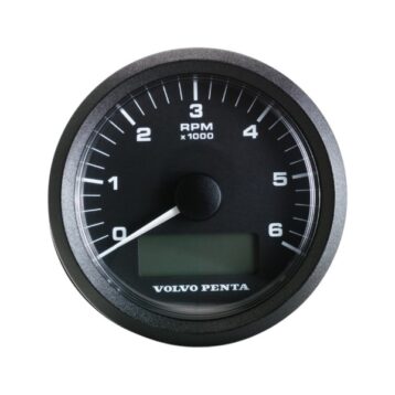 Volvo Penta toerenteller 85 mm 0-6000 RPM 12/24V - 23715875