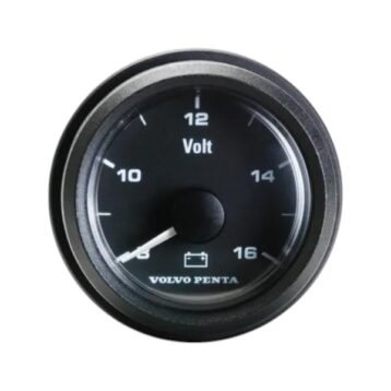 Volvo Penta voltmeter 8-16V, 52 mm - 23715881