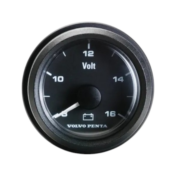 Volvo Penta voltmeter 8-16V, 52 mm - 23715881