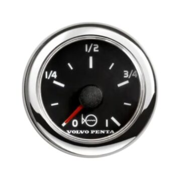 Volvo Penta water tank level gauge 52 mm, black - 3809992